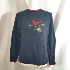Woolrich Ugly Christmas Sweater Cardinal Petite Small